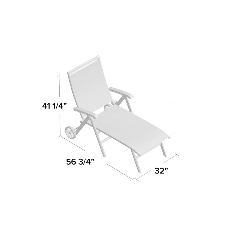 Latitude Run® Denney Pool Reclining Chaise Lounge Wayfair